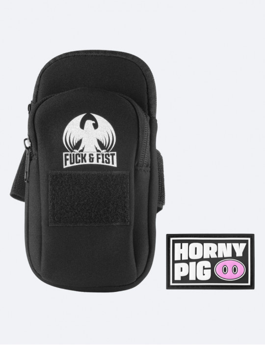 Fuck Bag Darklands "Horny Pig" + Tag phosphorescent "Horny Pig"