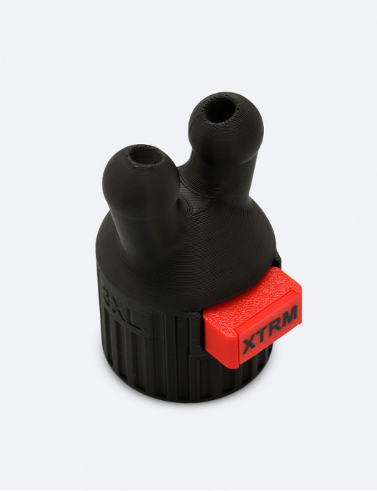 Vue de face : Bouchon inhalateur anti-fuite pour goulot large - Kinky 2XL