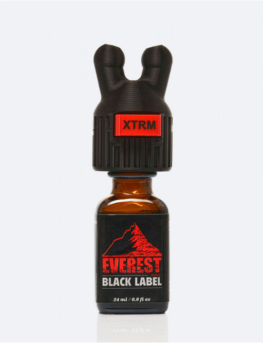 Vue de face avec un poppers + Bouchon étanche Snffr Kinky Large - XTRM