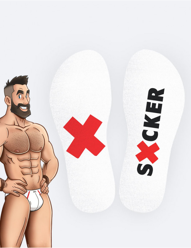 Vue de face : Chaussettes "Sucker" - SneakXX