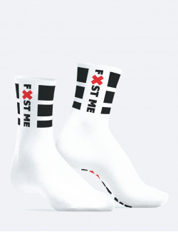 Chaussettes SneakXX - blanches "Fist Me"