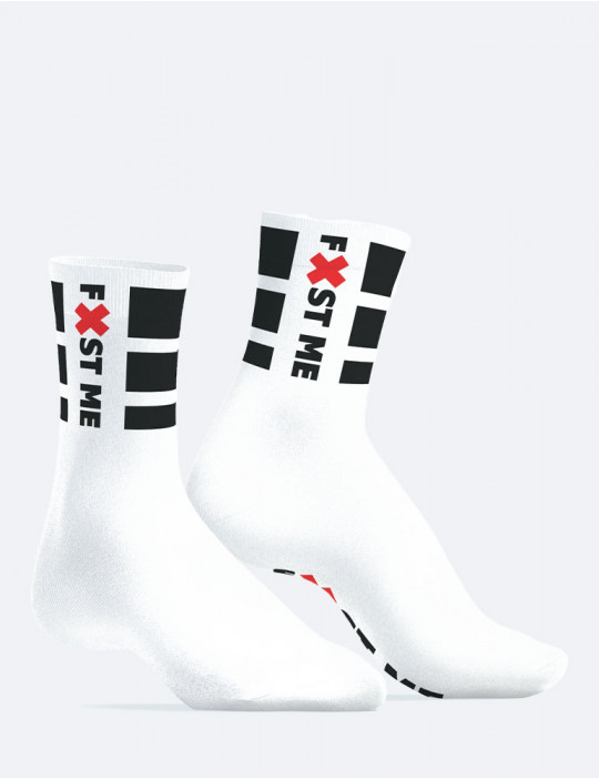 Chaussettes SneakXX - blanches "Fist Me"