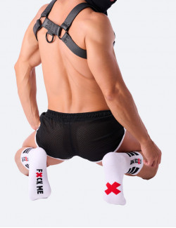 Chaussettes SneakXX blanches - "Fuck Me"