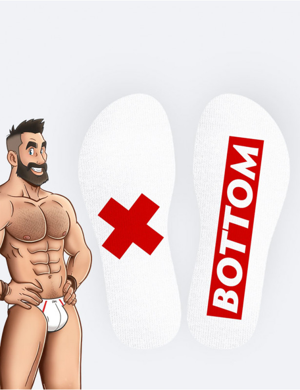 Vue de face : Chaussettes "Bottom" - SneakXX
