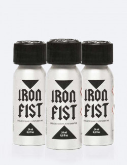 Pack de 3 poppers Iron Fist Amyl - 24 ml