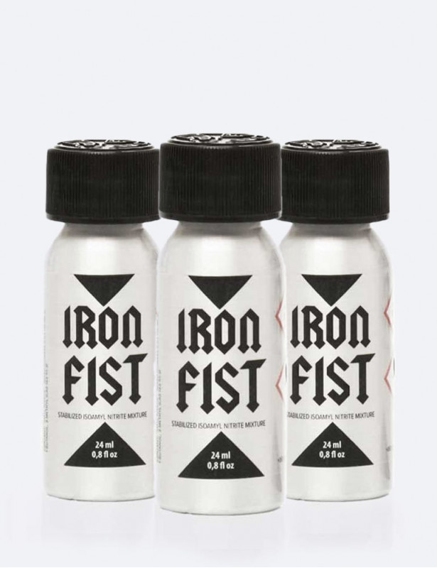 Pack de 3 poppers Iron Fist Amyl - 24 ml
