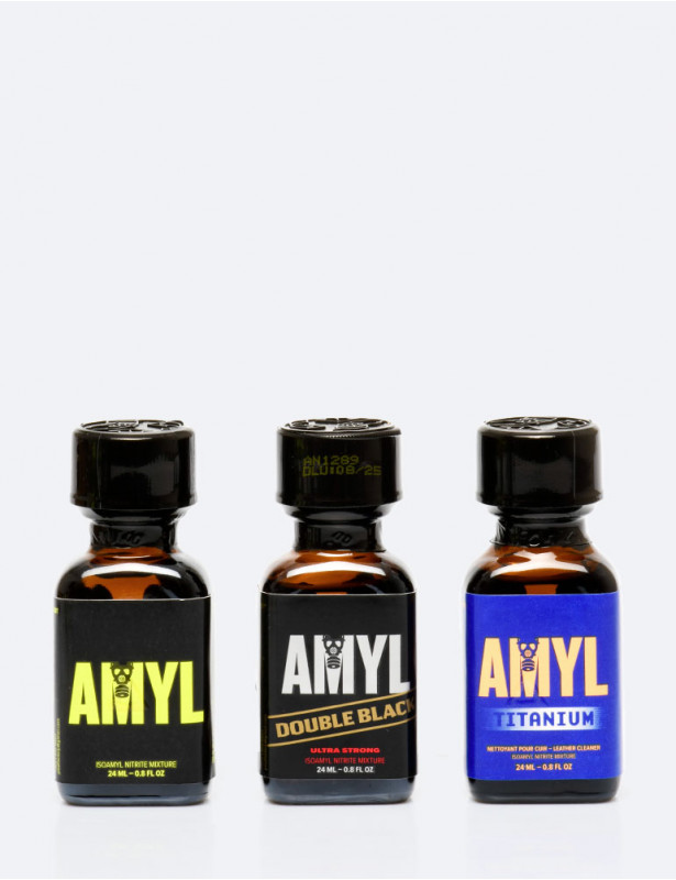 Pack Trio poppers Amyl - 24 ml
