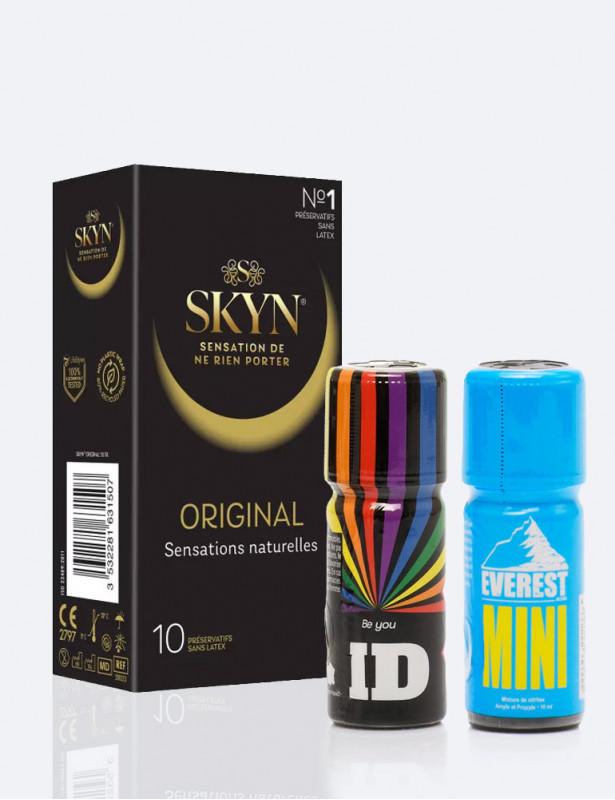 Pack Safe : Poppers + Préservatifs