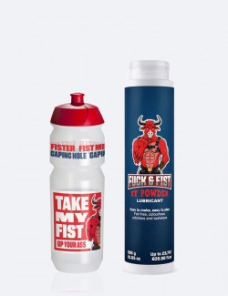 Kit lubrifiant en poudre 285g + bouteille 750 ml - Fuck & Fist