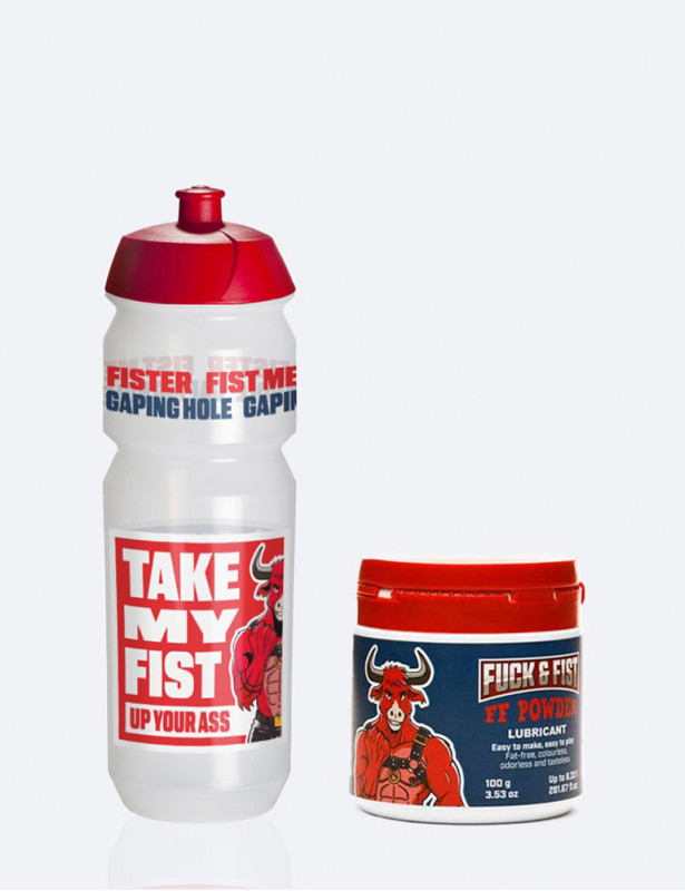 Kit lubrifiant en poudre pour fisting + bouteille - Fuck & Fist