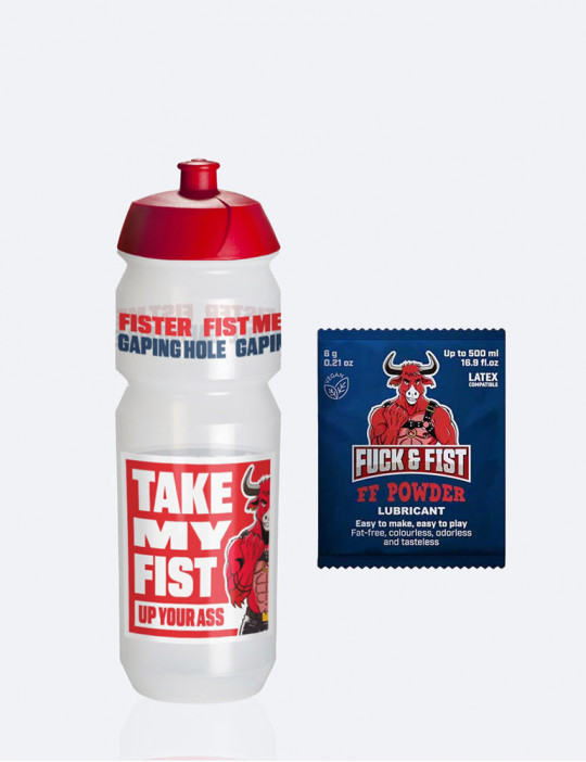Kit lubrifiant en poudre 6 g + bouteille 750 ml - Fuck & Fist