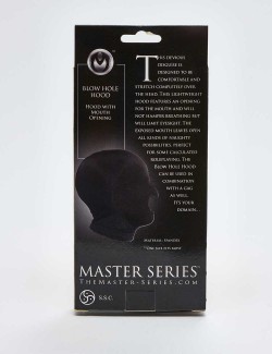 Cagoule BDSM Master Series 1 trou packaging dos