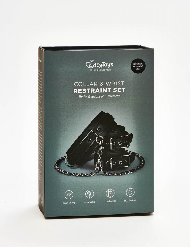 Menottes et collier BDSM EasyToys packaging
