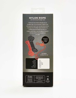 corde de bondage nylon rouge packaging dos