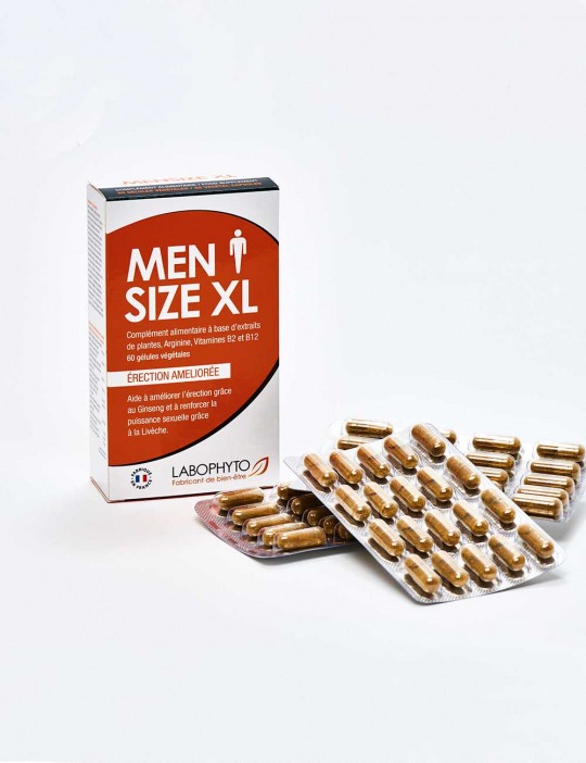 Men Size XL 60 gélules détail