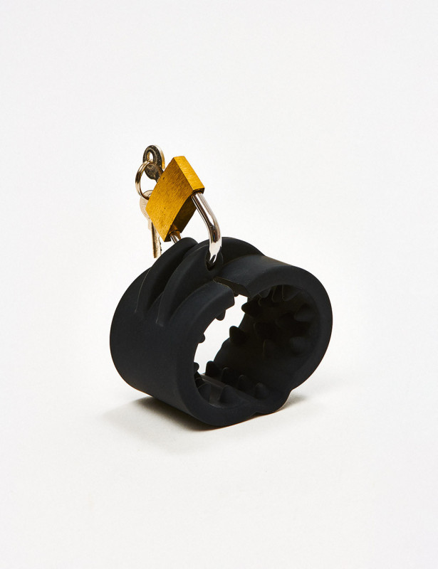 Écraseur de testicules Cruncher Silicone avec cadenas