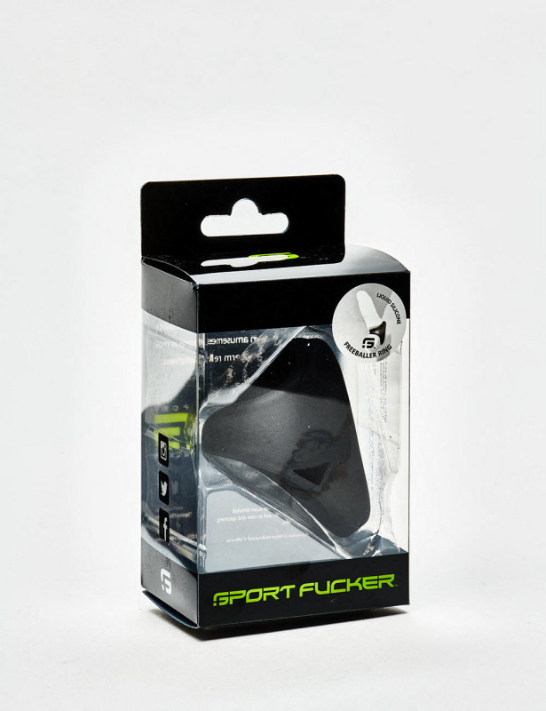 Cockring Liquid Silicone Freeballer Black packaging