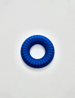 Cockring Liquid Silicone Nitro Ring Bleu vue du dessus