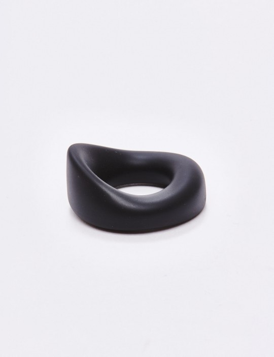 Cockring silicone noir The Wedge