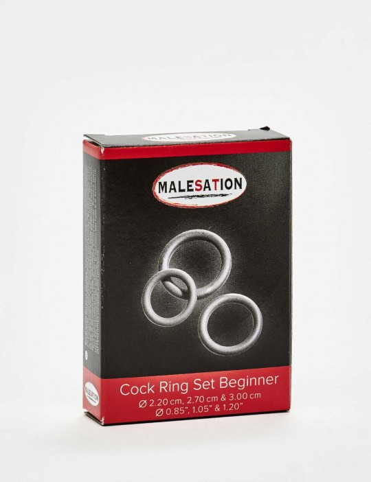Pack de cockring silicone Set beginner Malesation packaging