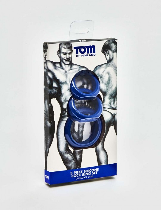 Pack Anneaux Péniens Tom of Finland 3 Piece Silicone packaging