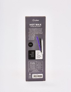 Lot de 3 bougies SM Sensual Hot Wax packaging dos