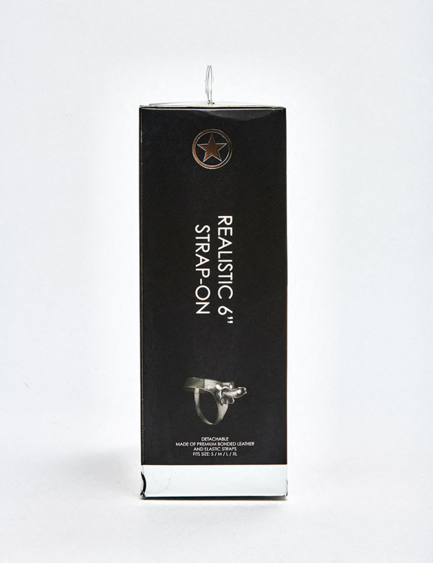 Gode ceinture Silicone Strap On Smooth packaging coté