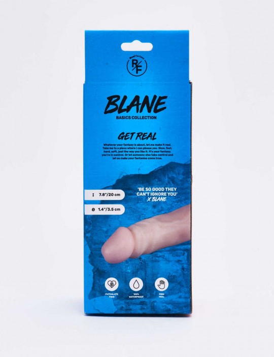 Gode réaliste Blane packaging dos