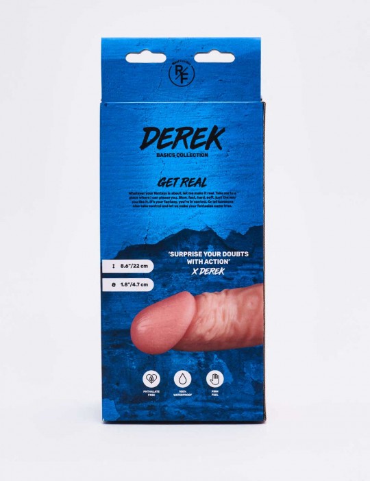 Gode réaliste Derek packaging dos