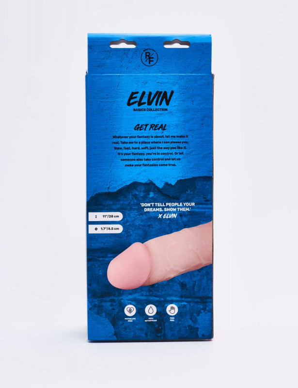 Gode réaliste Elvin packaging dos