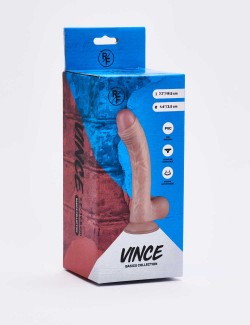 Gode réaliste Vince 19,5cm packaging