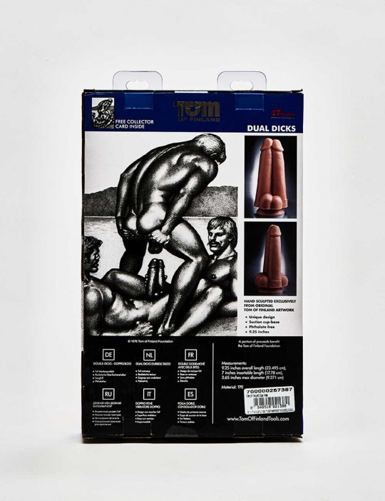 Double gode TOM OF FINLAND Dual Dicks packaging dos