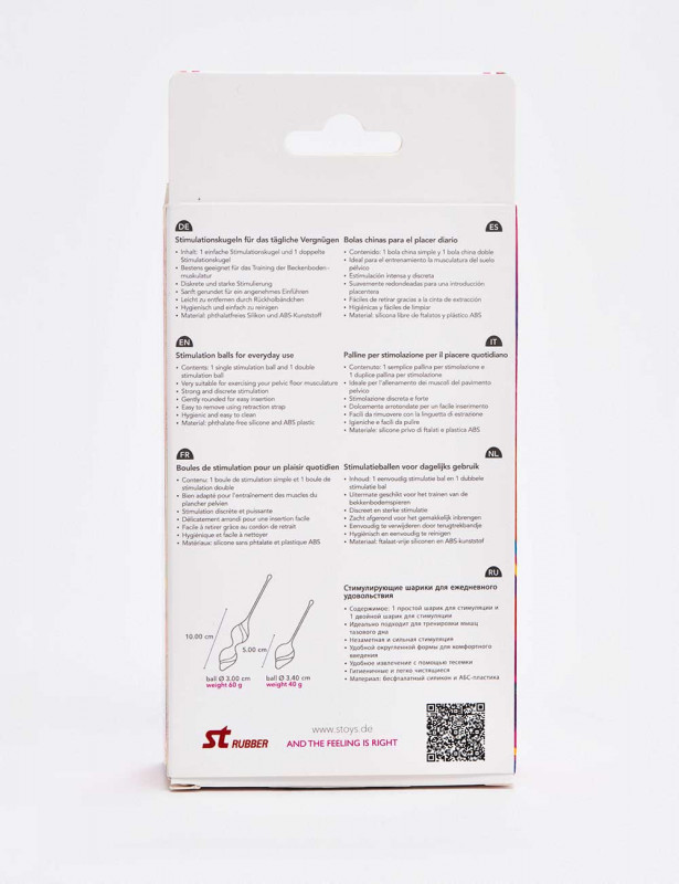 boules de geisha SToys packaging dos