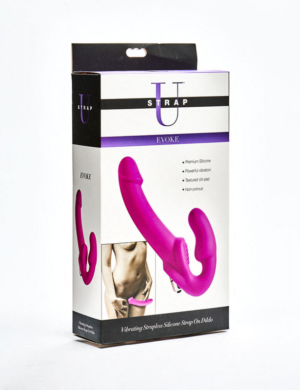 Vibromasseur Evoke Strapless Strap On packaging