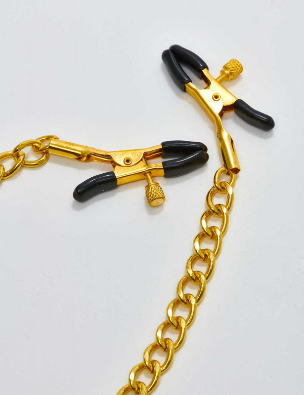 Kit Pinces Tétons Et Cockring Penitentiary détail pinces