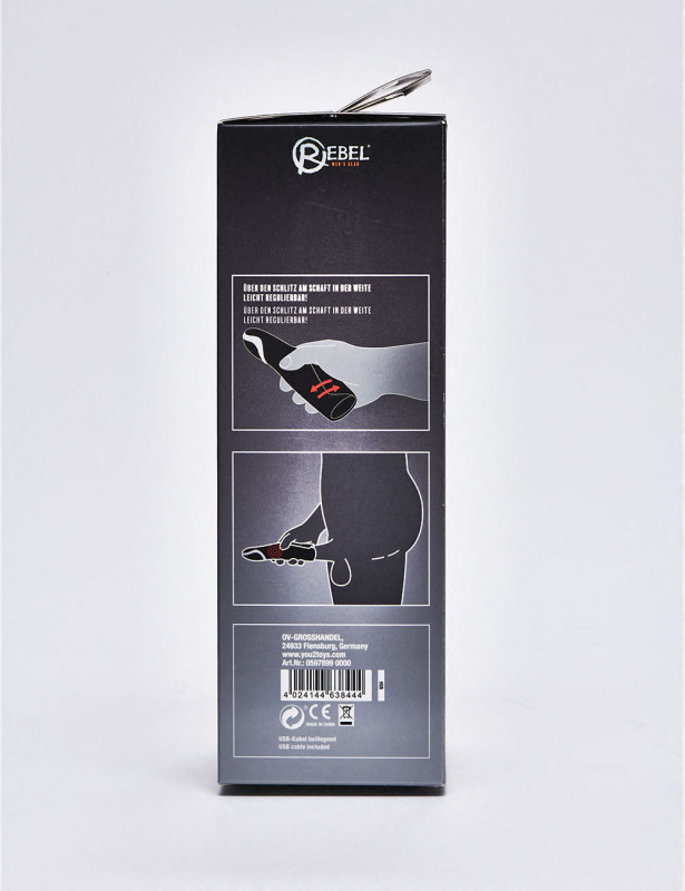 Masturbateur Vibrant REBEL Strong packaging coté