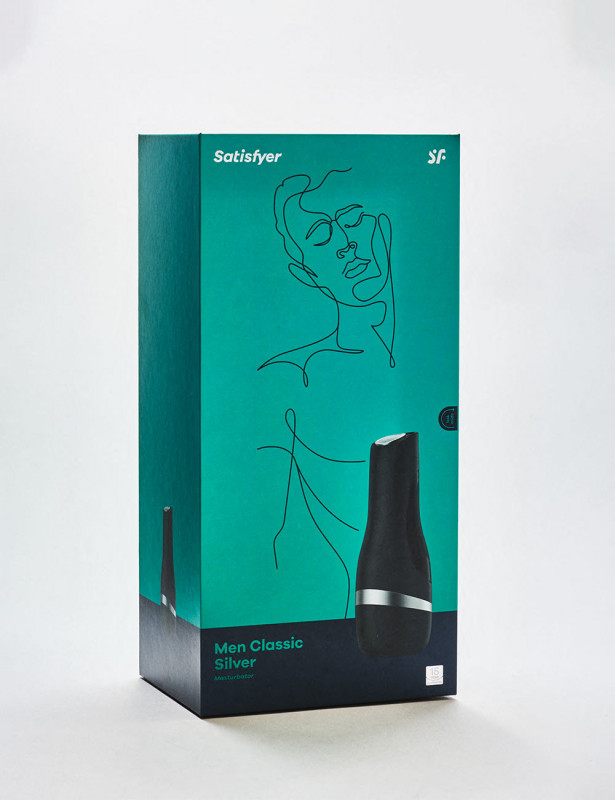 Masturbateur Satisfyer Men Classic Silver Packaging Masturbateur Satisfyer Men Classic Silver Packaging