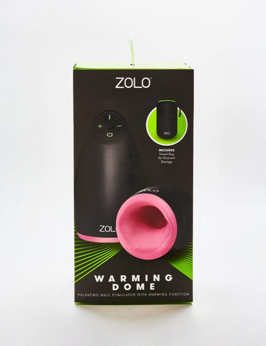 Masturbateur vibrant ZOLO warming dome vue packaging
