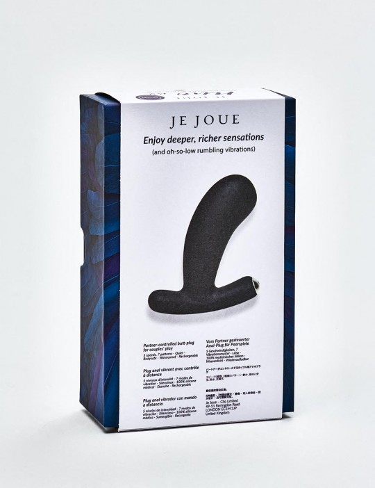 Plug anal vibrant Nuo Je Joue packaging dos
