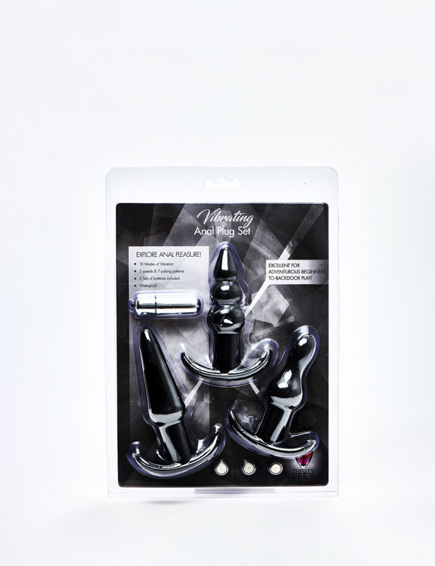 Pack plugs anaux vibrants EasyToys - 3 Pièces packaging