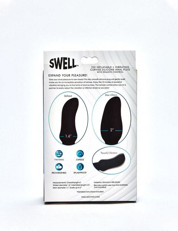 Plug anal vibrant Swell packaging dos