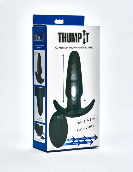 Plug Anal Noir Thump-It Silicone packaging