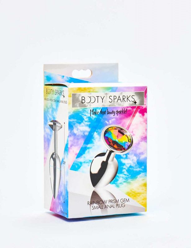 Plug anal bijou Rainbow taille S packaging