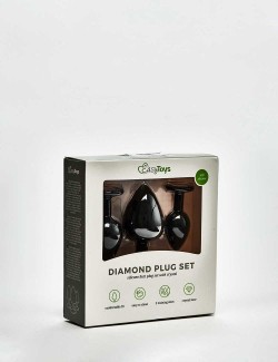 Pack plugs anaux Bijou Diamants - 3 pièces packaging