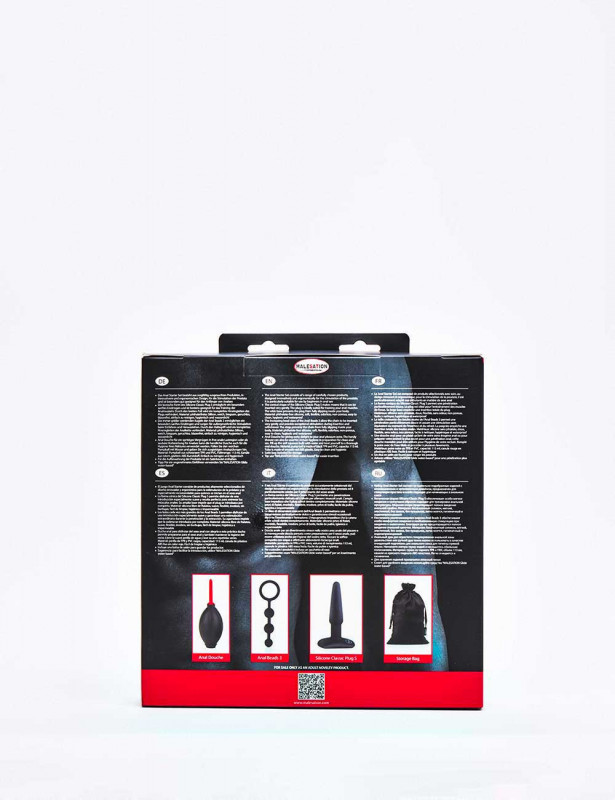 Pack anal Starter Malesation 3 pièces packaging dos