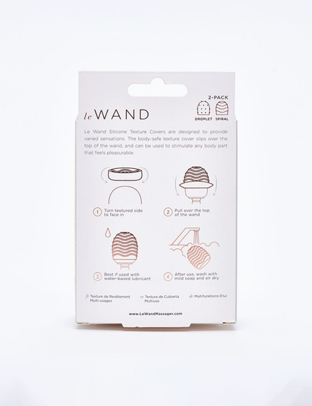 Pack d'accessoires pour vibromasseur Le Wand Original packaging dos