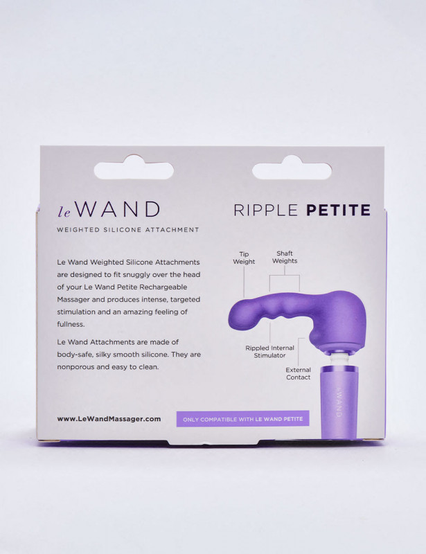 Accessoire pour vibromasseur Le Wand Petite Ripple packaging dos