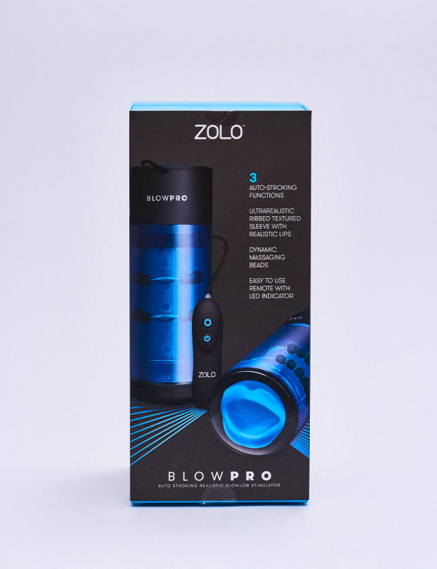 Masturbateur vibrant Blowpro Zolo packaging dos