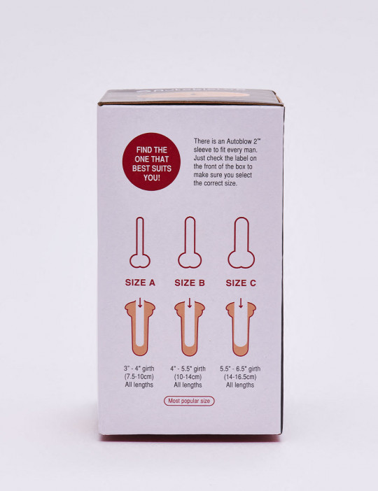 Gaine pour masturbateur Autoblow 2 plus XT - Taille A packaging côté