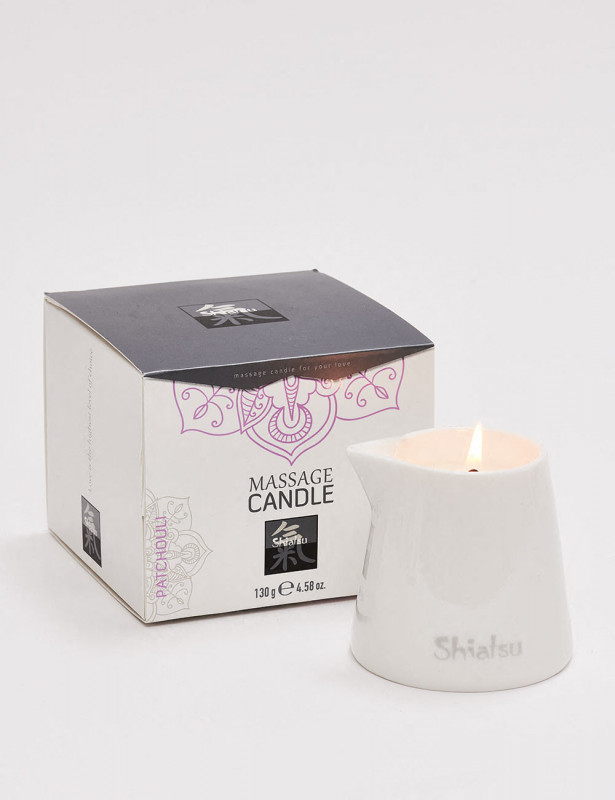 Bougie de massage Shiatsu à l'odeur de patchouli